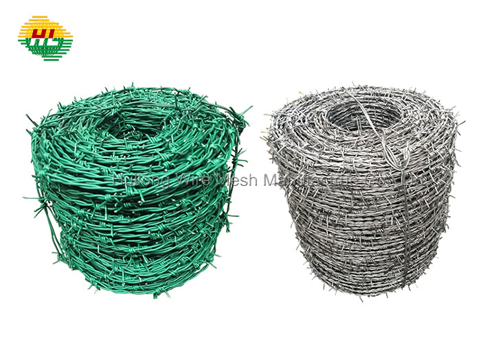 China PVC Coated Galvanized Barbed Wire Light Duty Flexible 1.5-3cm Length wholesale