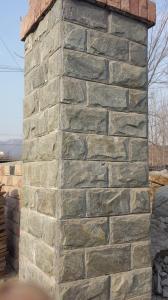 China Green Quartzite Pillar Wall Stone Quartzite Mushroom Stones Landscaping Stones Exterior Stone wholesale