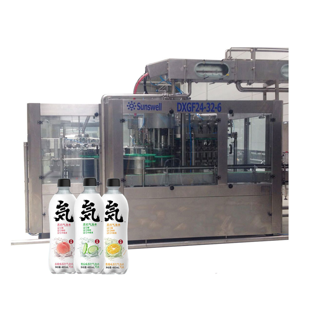 China 32 Heads Sparkling Water Beverage Filling Machine , Soda Bottling Equipment wholesale