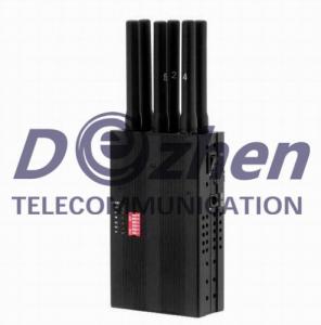 China Portable All Cell Phone GPS Signal Jammer 2G 3G 4G High Tech Rubber Antennas wholesale