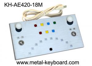 China Vandalism proof Metal panel Industrial Metal keyboard 18 Keys with USB / PS2 Interface wholesale