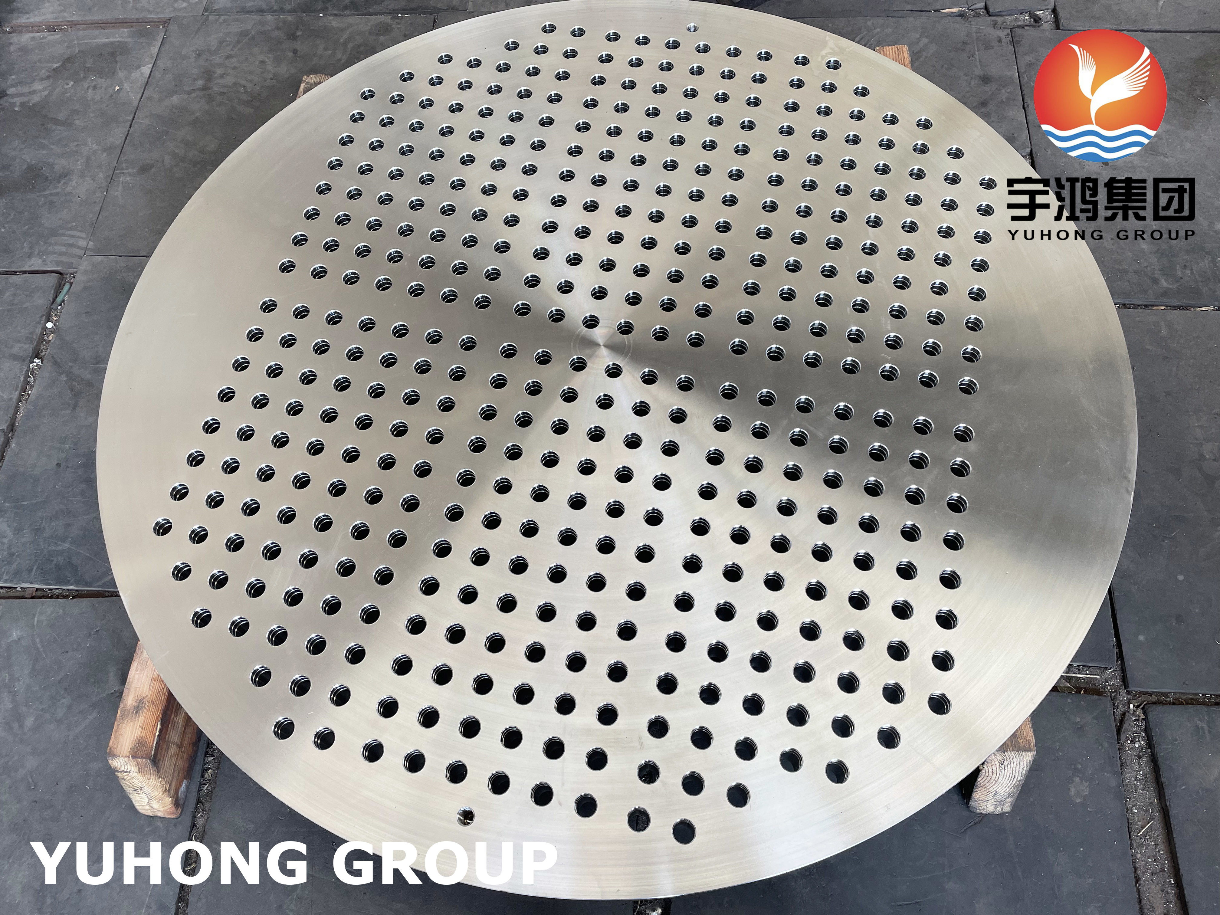 China ASTM A182 F316L Stainless Steel Tubesheet Heat Exchanger Part wholesale