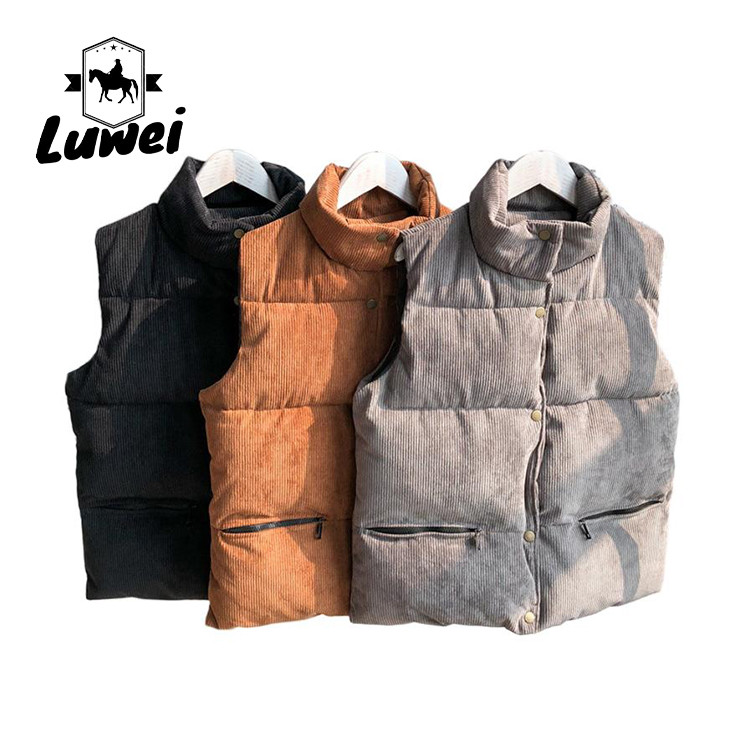China Leisure Crop Top Bubble Vest Polyester Utility Cotton Utility Sleeveless wholesale