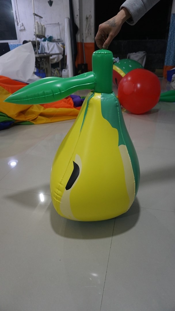 China 3ft Inflatable Pear Fruit Shaped Balloons With Screen Printing EN71 ASTM wholesale