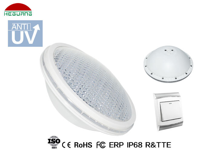China Plastic Par 56 LED Pool Light Waterproof RGB Switch ON / OFF Control wholesale