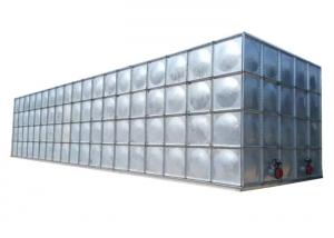 China Galvanized Steel Water Storage Tanks , Rust Proof Screw Mounting Fire Water Tank wholesale