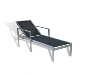 China wholesale outdoor furniture Textilene fabric metal sun lounger Chaise Lounge C707 wholesale
