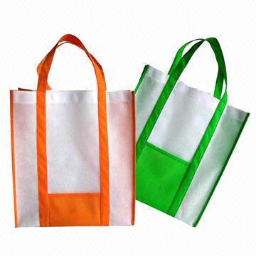 China Promotional Nonwoven PP Shopping Advertising Bag, Available in Various Printing Techniques  wholesale