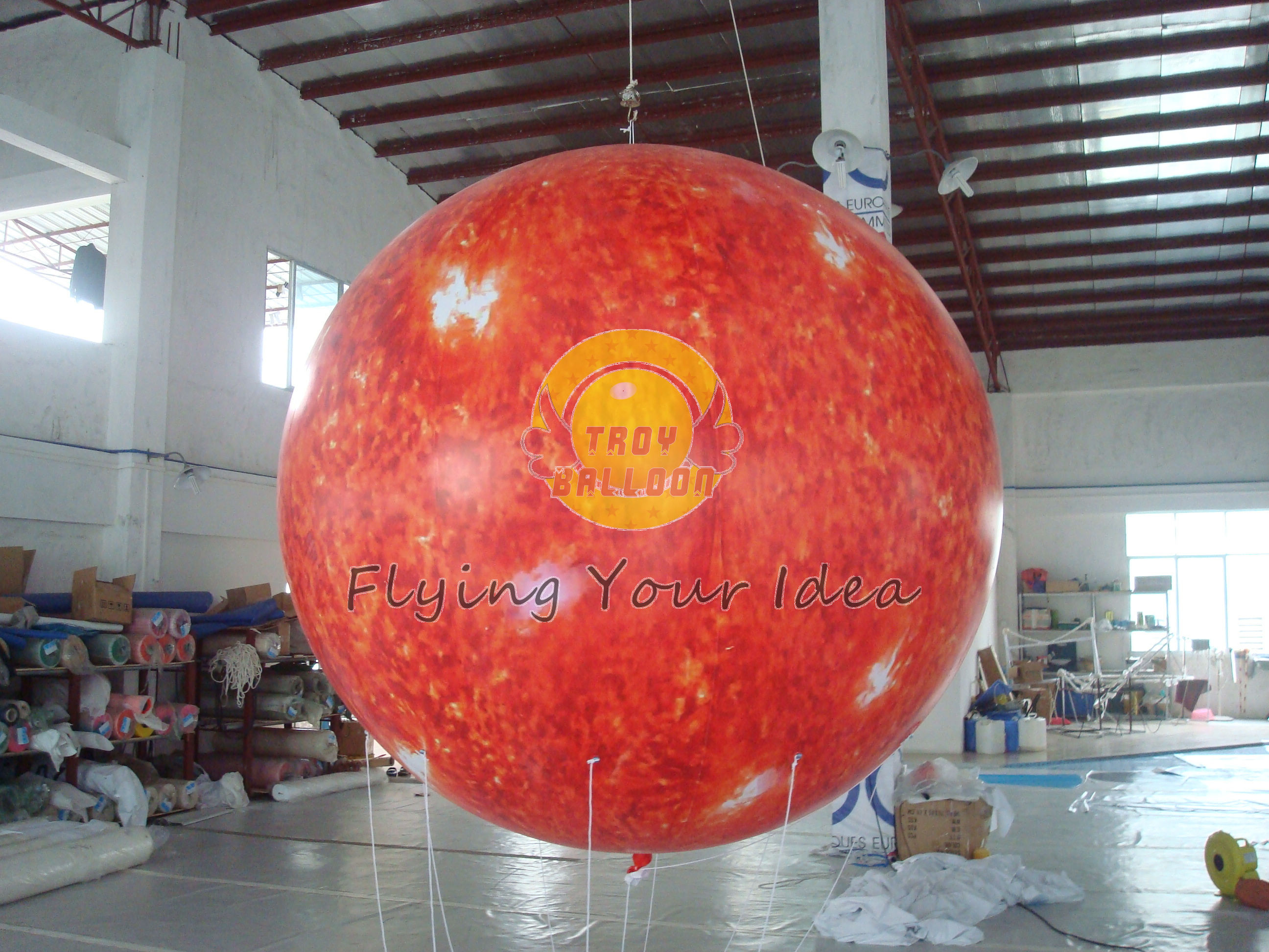 China 2.5m helium PVC Fireproof with B1 Certificate and Waterproof Sun Earth Balloons Globe with Total Digital Printing wholesale