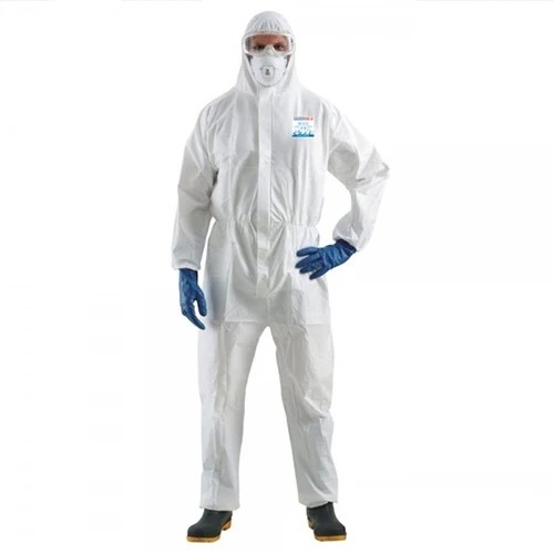 China Medical Sterile Disposable Coverall Suit , White Disposable Overalls Surgical Protective Clothing wholesale