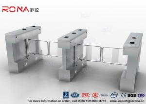 China Gym Swing Barrier Gate Electronic Stainless Steel Turnstile Double Swing IP 54 LED Indicator wholesale