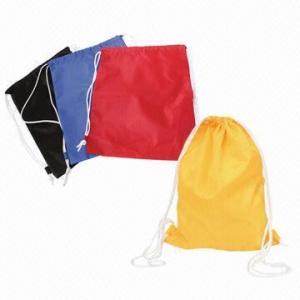 China Promotional Polyester or Nylon Drawstring Bag/Backpack, Small Order Quantity are Welcome  wholesale