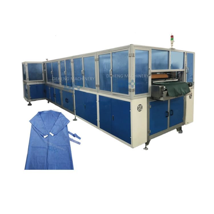 China Automatic Disposable Non Woven Surgical Apron Protective Clothing Making Machine wholesale
