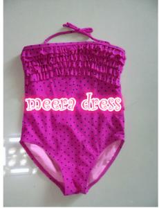 China 2016 sexy kids swimsuit for girls sling one piece swimwear print baby bikini swimsuit wholesale