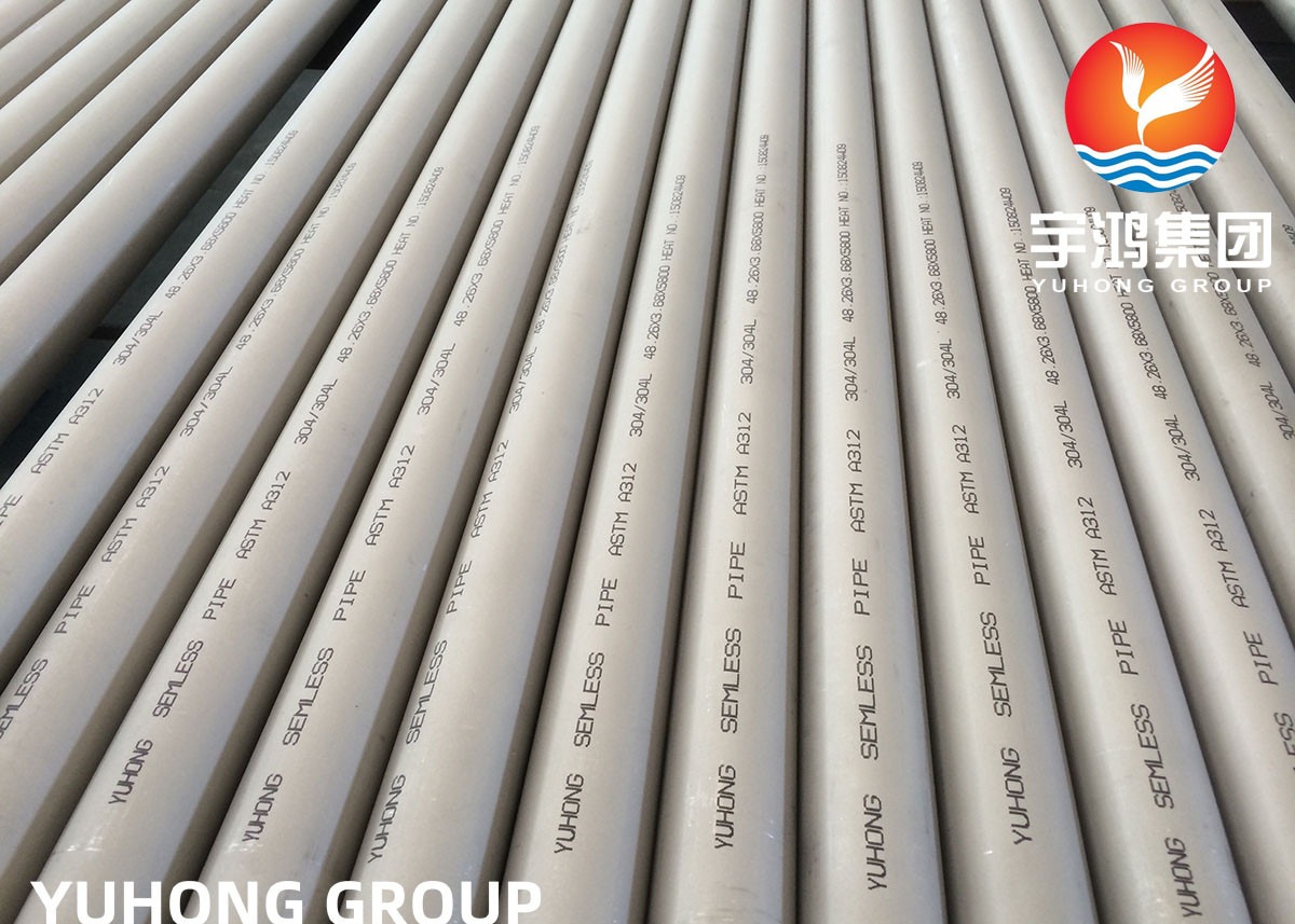 China ASTM A312 TP304 304L Stainless Steel Pipe PLAIN / BEVELED END Heat Exchangers wholesale