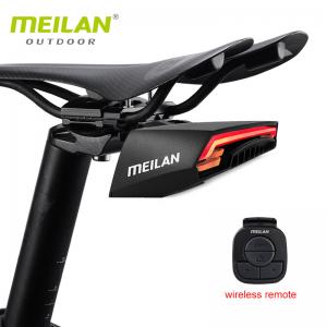 China Cxfhgy MeEILAN X5 Bike Brake Light Flash Tail Light Rear Turn Bicycle Wireless Remote Control Turning Cycling Laser Safe wholesale