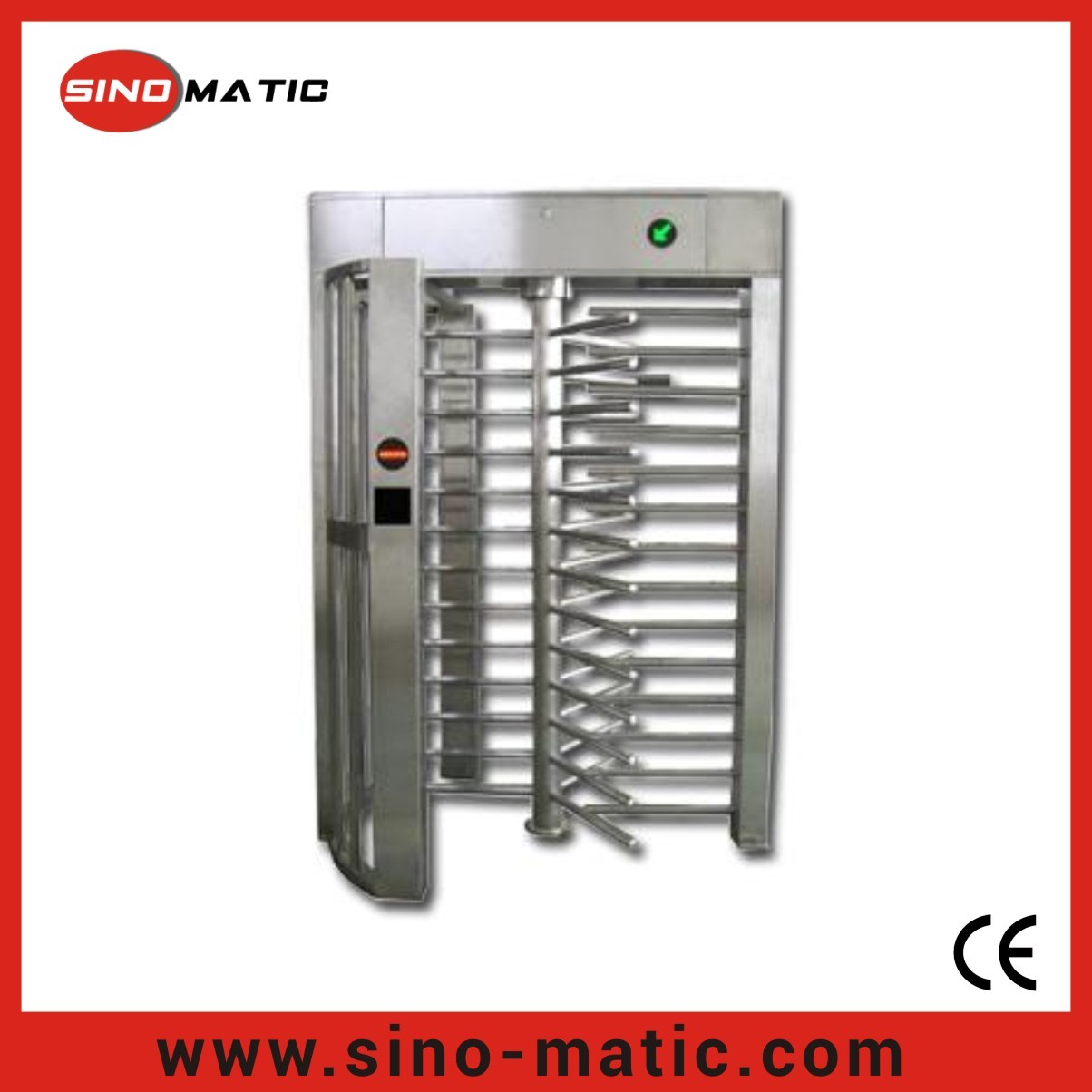 China 304 stainless steel Automatic Access Full height revolving turnstile wholesale