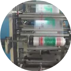 Auto Fully Four Color Flexographic Printing Machine for Paper / Plastic Shop Bag