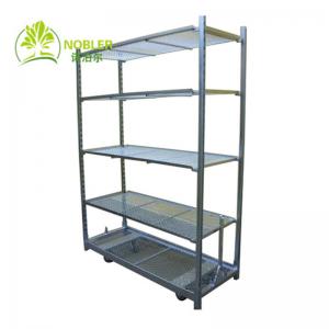 China Shopping 100kg/Shelf PP Wheel Q235 Nursery Plant Carts wholesale