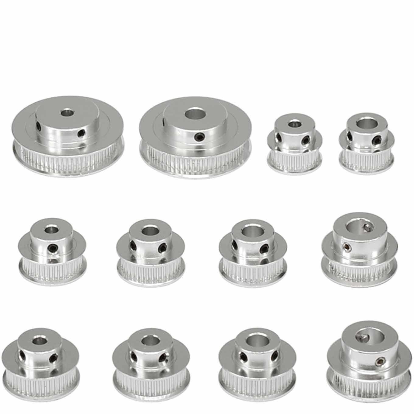 China Silver Teeth Bore 5mm 3D Printer Timing Pulley Aluminum alloy wholesale