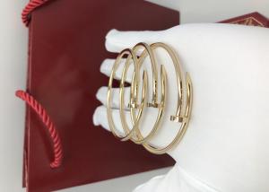 China Thin Juste Un Clou Fashionable B6066117 18K Gold Bracelet Without Diamonds wholesale