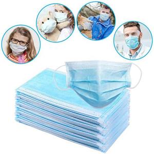 China Soft 3 Ply Disposable Mask / Non Woven Face Mask With Elastic Ear Loop wholesale