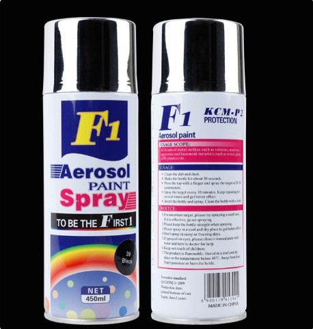China Waterproof Chrome Effect F1 Acrylic Based Spray Paint wholesale