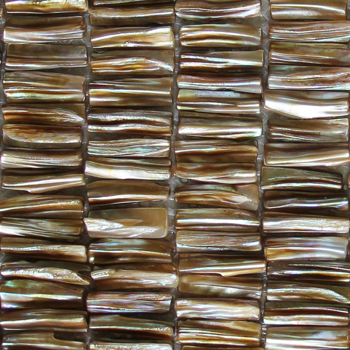 China Handmade Beautiful Sea shell Mosaic Freshwater Sea Shell Mosaic with Convex Surface 5x27mm wholesale