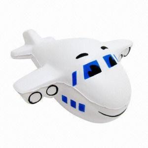 China Airplane-shaped PU Stress Reliever Toy/PU Squeeze Ball  wholesale
