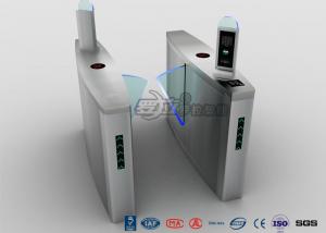 China Fingerprint Flap Barrier Turnstile Half Height Security 304 Stainless Steel wholesale