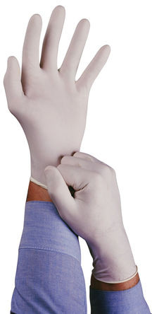 China Latex Disposable Gloves, Size: 7.5 - M Natural Powder-Free x 100 wholesale