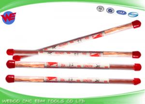 China Single Hole Small Copper Tubing EDM Electrode Tube 0.2 X 200 mmL 0.1 x 150mmL wholesale