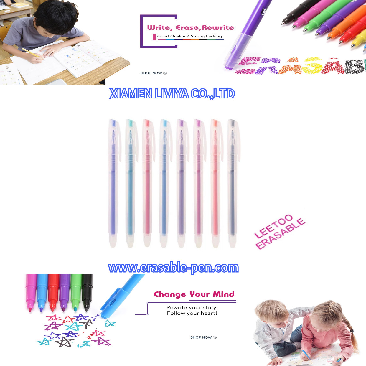 China Kids Painting 8 Color Friction Marker Pen With Eraser wholesale