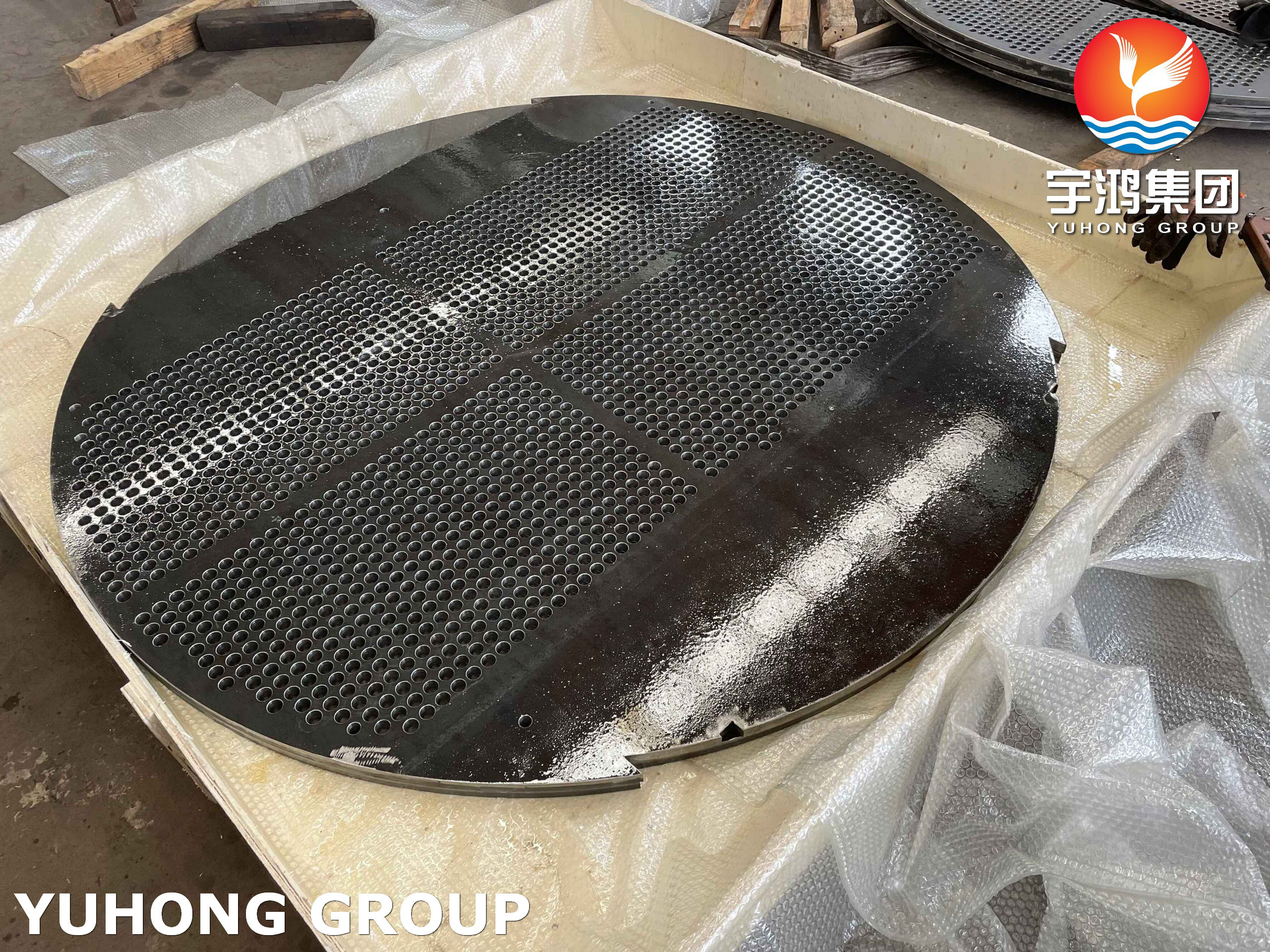 China ASME SA516 Grade 70 Carbon Steel Support Plate For Heat Exchanger Application wholesale