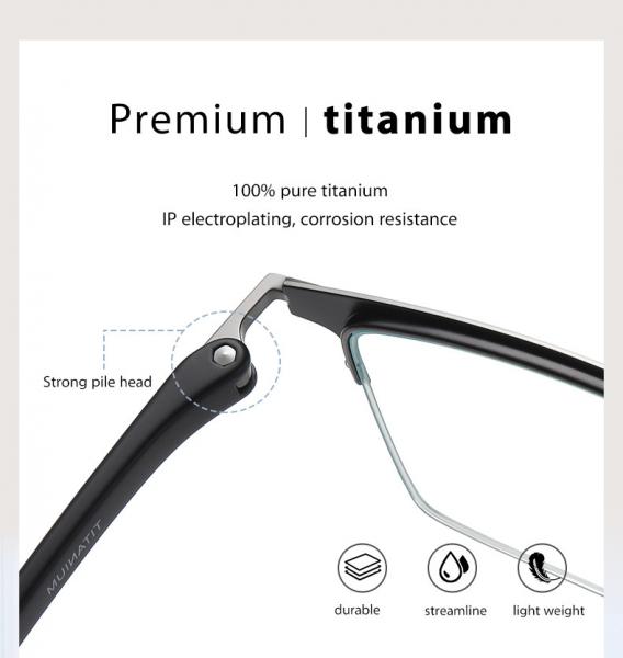 OEM/ODM Combination Glasses Half Frame Blue Light Blocking Eyewear