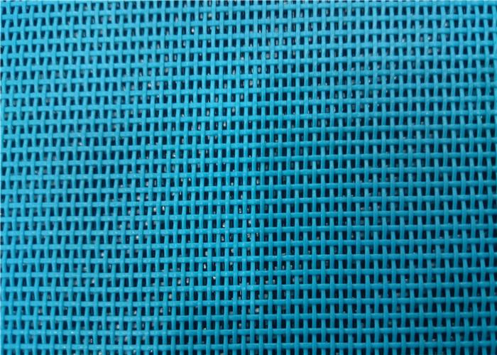 China Blue Width 2 Meter Plain PVC Mesh Fabric For Beach Lounge Chair Fade Resistant wholesale