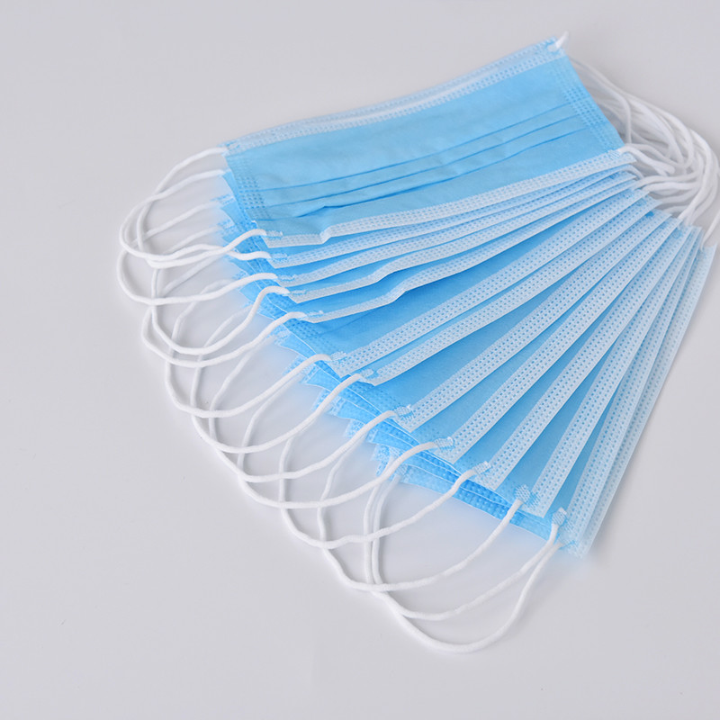 China Anti Viral Disposable Breathing Mask , Blue Earloop Medical Masks wholesale