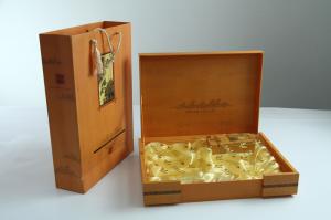 China Elegant Velet Cardboard Tea Pacing Box wholesale
