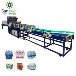 China PVC PE Film Shrink Packaging Equipment , Water Bottle Heat Wrapping Machine wholesale