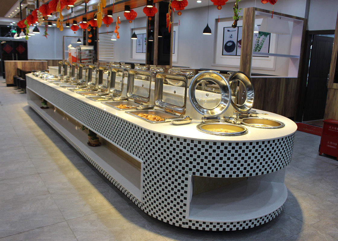 China Restaurant Equipment Buffet Stations Fit Chafing Dish Hot Display Buffet wholesale
