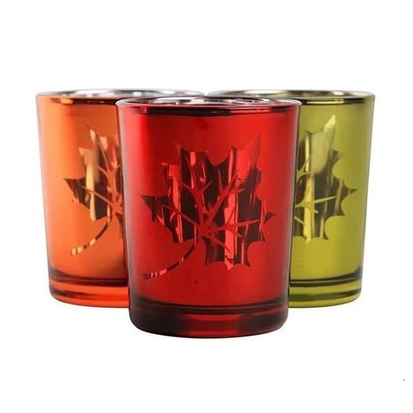 China Christmas Color Glass Candle Holder Tealight Mercury Votive Candle Holders wholesale