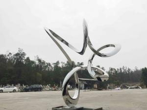 China Abstract Metal Large Outdoor Sculpture Modern Garden Ornaments Statues wholesale