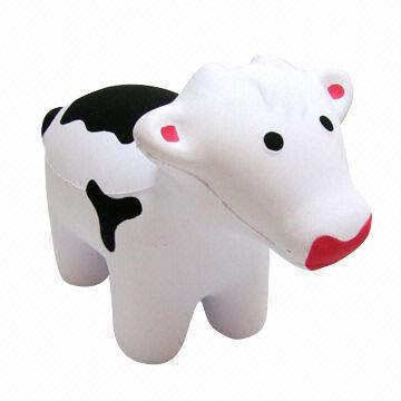 China Cow-shaped PU Stress Reliever Toy/PU Squeeze Ball  wholesale