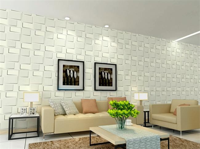 China Customized Logo Decorative 3D Textured Wall Panels Colorful  Wallpaper 1.5 cm Thickness wholesale