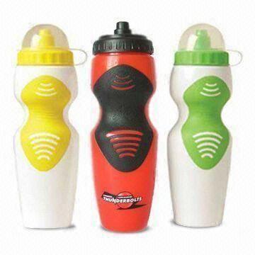 China Plastic Sports Water Bottles with Printing Space for Promotional Printings, FDA-certified wholesale