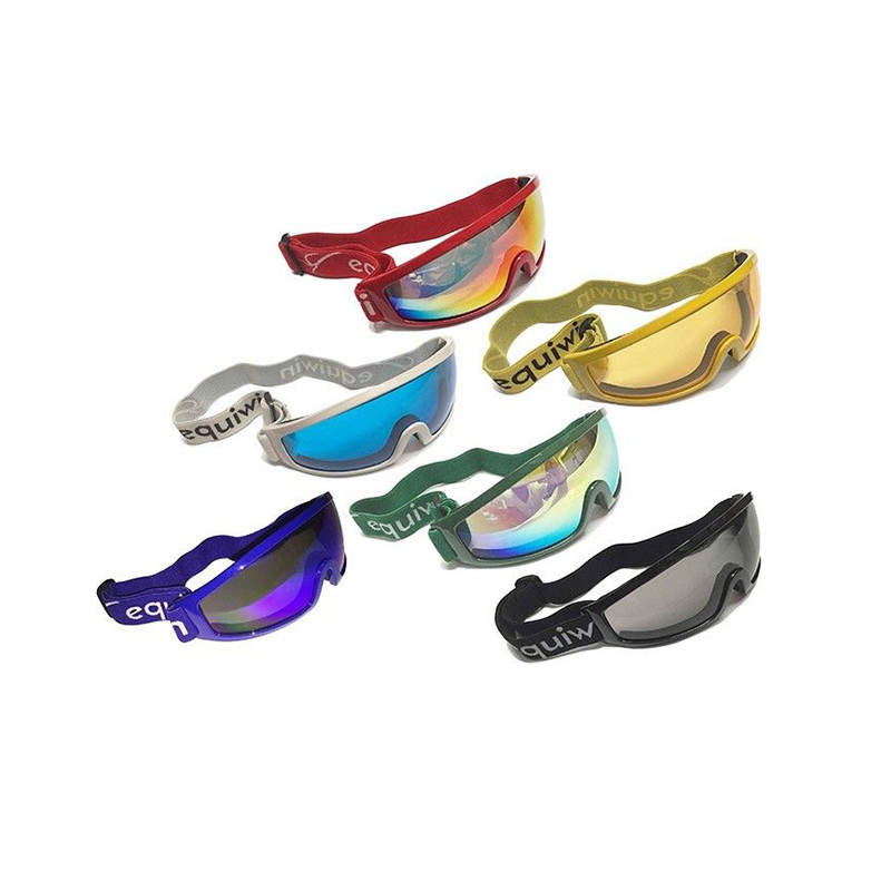 China Windproof Horse Jockey Goggles UV400 Protective With Adjustable Strap wholesale