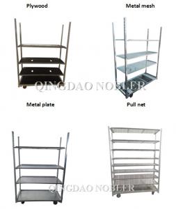 China Flower Trolleys Cart CC Container Welding Mesh Plant Nursery Cart wholesale