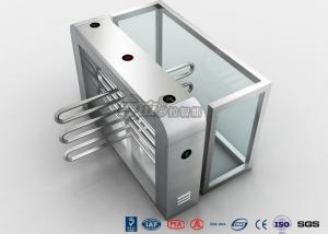 China Double Anti - Clipping Waist Height Turnstiles AC220V With Stepping Driver Motor wholesale