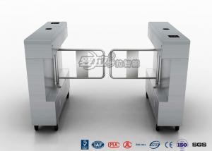 China Access Control Swing Gate Turnstile Controlled Acrylic / Tempered Glass Arm Material wholesale