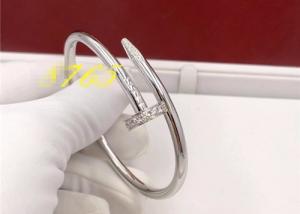 China Wedding Gift Unique Creative Cartier Nail Bracelet With Diamonds wholesale